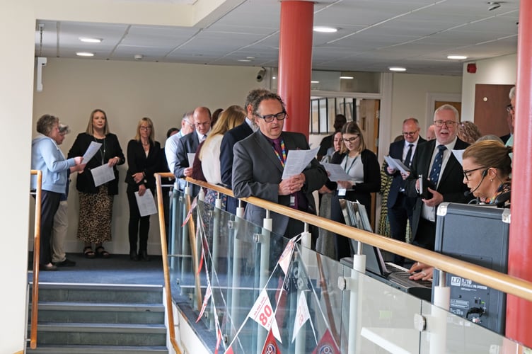 The 80th anniversary of VE Day was marked by Pembrokeshire County Council on Thursday, May 8 at County Hall in Haverfordwest.