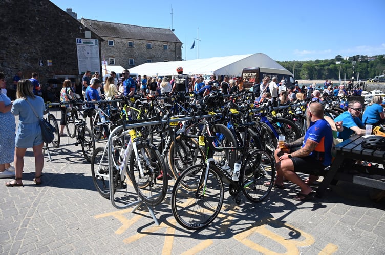 Carten bikes Tenby harbour
