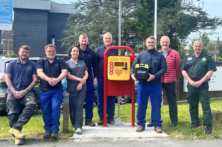 Four new public access defibrillators have been installed at Hywel Dda University Health Board's main hospitals, thanks to a collaboration with Save a Life Cymru.