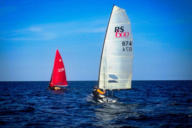 Dingy racing in Tenby