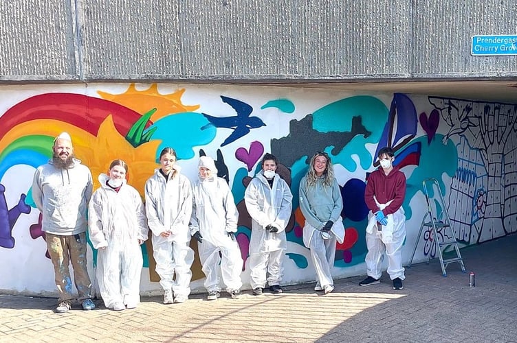 Haverfordwest underpass art