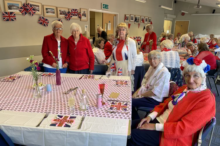 It was a fun night for St Issell’s W.I. ladies as they celebrated VE Day at their May meeting. 