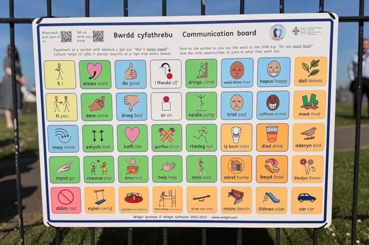 Children with speech difficulties can point to the boards - designed by specialist speech and language therapists - to express their wants and needs to others.