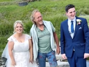 Game of Thrones star surprises Pembrokeshire couple on wedding day