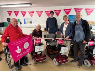 Shopmobility unveils new scooters with lottery funding