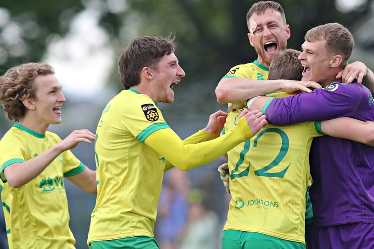 Caernarfon Town take on Haverfordwest County in the JD Cymru Premier European play-off final on Sunday
