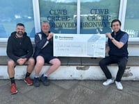 Cricket club bowled over by donation