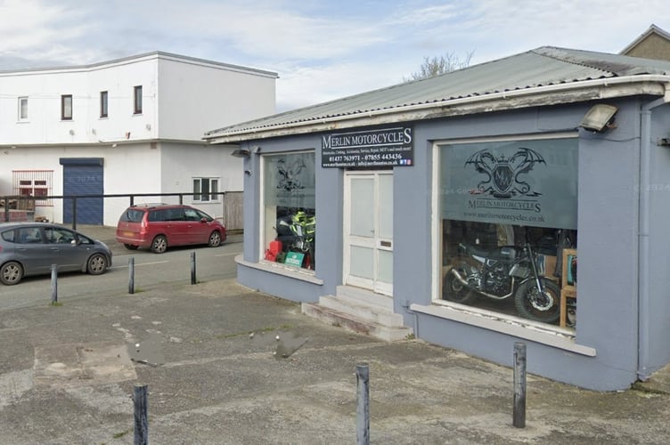 The current Merlin Motorcycles site, Prendergast, Haverfordwest. Picture: Google Street View.