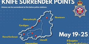 Dyfed-Powys police tackle knife crime