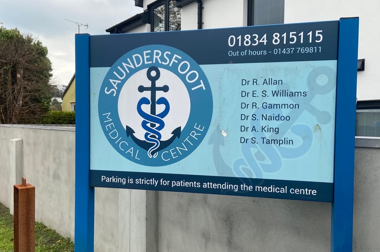 Saundersfoot Medical Centre revealed that staff members had been receiving a ‘significant amount of abuse’ from users.