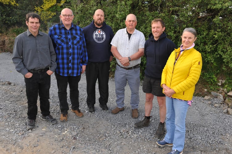  Collaborating on pork marketing, pictured from the left are Tom Young, Nic Caine, Martyn Lloyd, Ed Walker, Will Kerr and Lilwen Joynson.