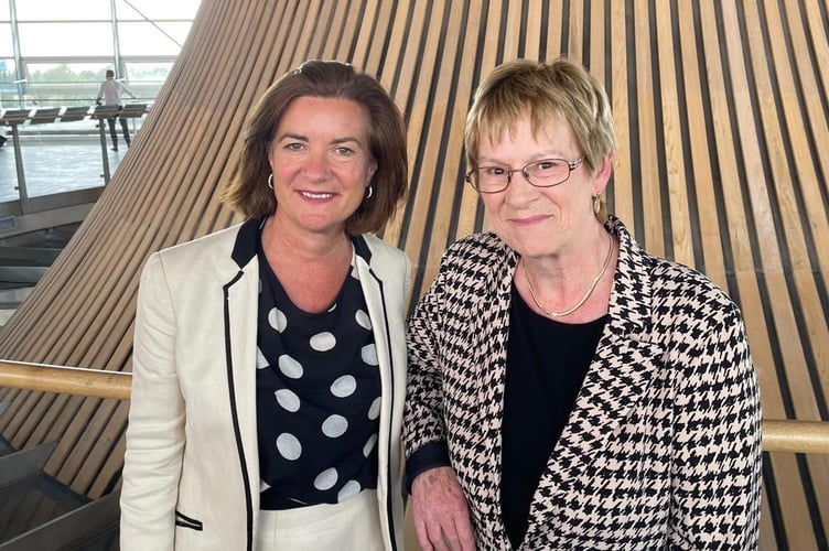 First Minister Eluned Morgan MS and Joyce Watson MS, Labour