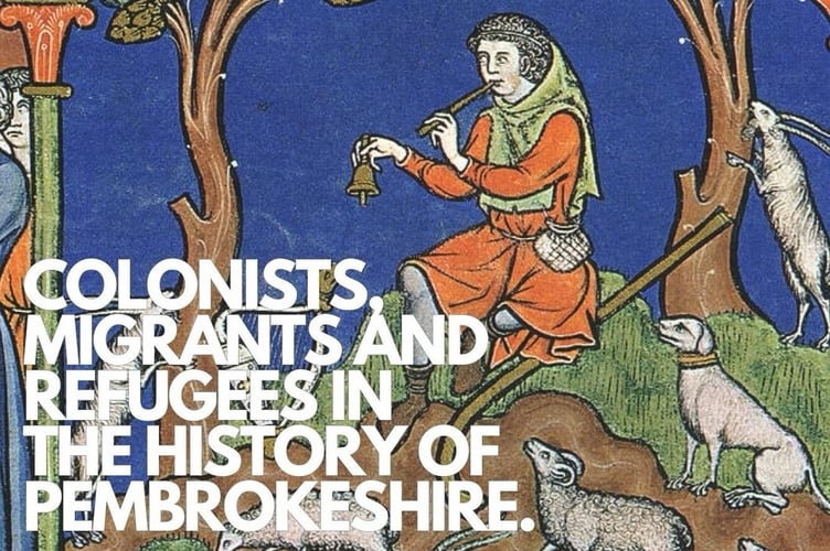 The talk by Dr Simon Hancock is beautifully illustrated in a PowerPoint presentation which looks at the history of Pembrokeshire in its widest sense.