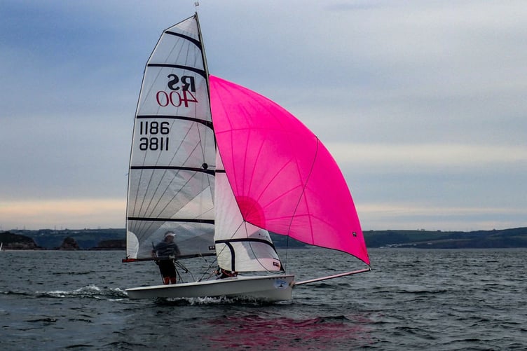 Dinghy sailing at Tenby (Photo: Peter Randles)