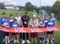 WATCH: Joe Ledley opens new 3G pitch at Tenby's Greenhill School