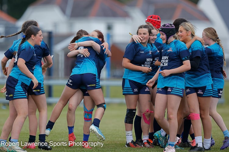 The celebrations begin after their tough cup final win