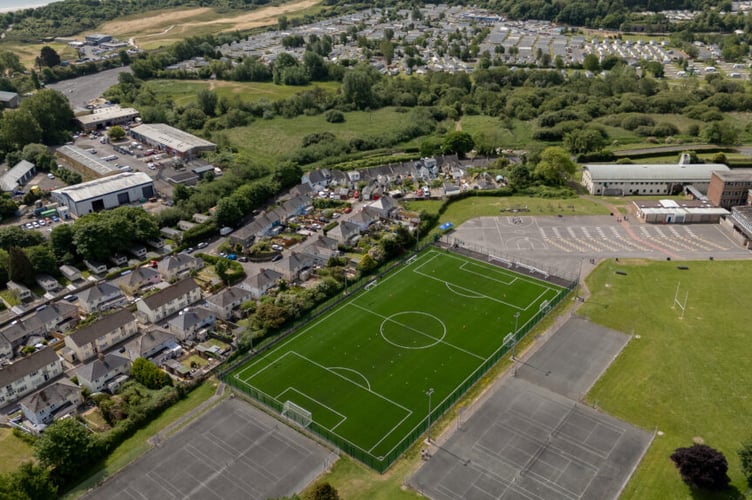 TENBY, WALES - 23 MAY 2025: Pitch opening at Ysgol Greenhill School in Tenby on the 23rd of May 2025. (Pic by Ashley Crowden/FAW)