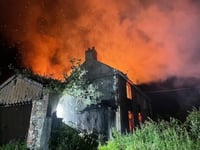 Fire crews tackle Pembrokeshire farmhouse blaze