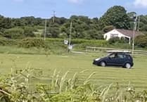 WATCH: Who's the VW 'numpty' churning up a Pembrokeshire football pitch