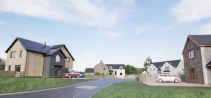  An application to build a four-bed home at Bro Dewi, Puncheston has been approved. Picture: Pembrokeshire County Council webcast. 