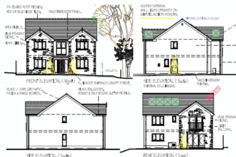 The application for a four-bed home at Vilja Lodge, Llandissilio was approved. Picture: Pembrokeshire County Council webcast.