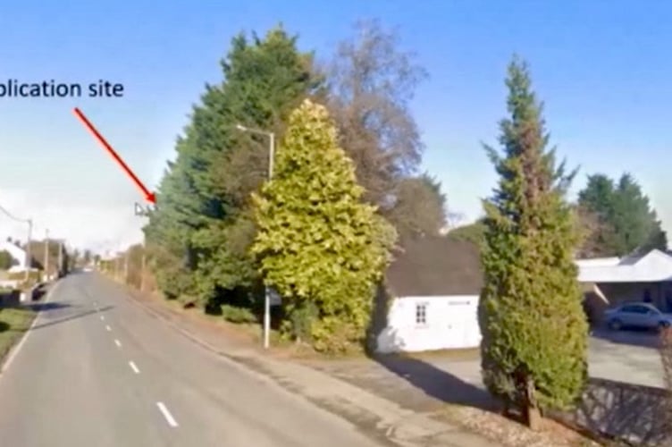 A report for members said the site, close to the village’s former Nant Y Ffin Hotel, on the main north-south A478 road, forms part of a larger site which has extant planning permission (outline) for three dwellings.