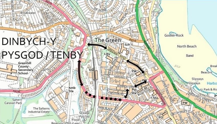 Tenby map