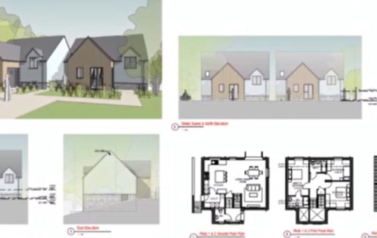 The proposed development at Llwynon, 61 St James Street, Narberth. Picture: Pembrokeshire county Council webcast.