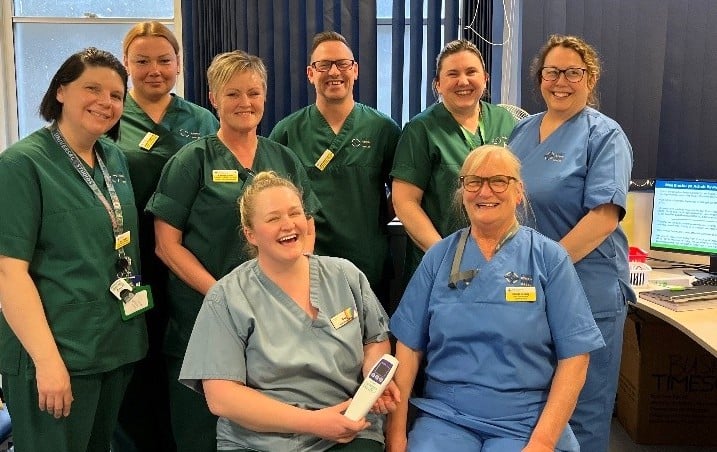 Picture 1: Staff from Withybush Outpatients