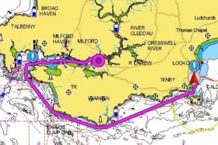 The Alpaca Lypse annual Passage race course chart