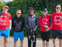 Childhood friends' 225-mile charity walk reaches Tenby & Saundersfoot