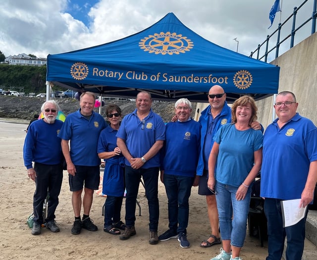 Saundersfoot Rotary kicks-off summer season with charitable impact