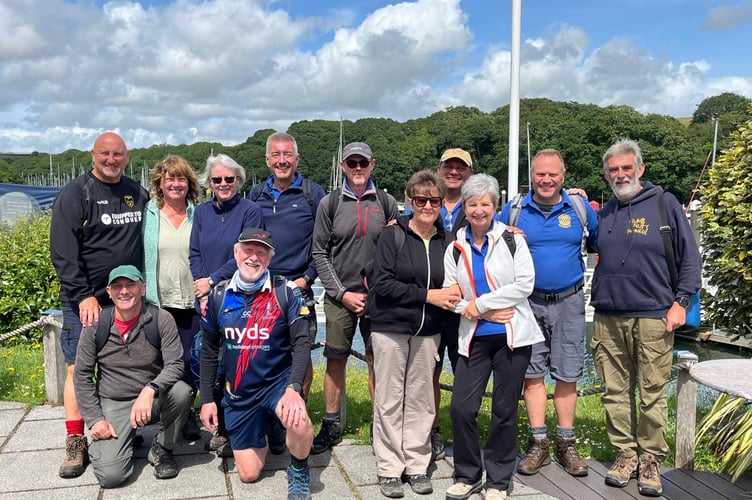Members and friends of Saundersfoot Rotary also took part in The Big Walk Returns - this month, when they completed a sponsored walk from Haverfordwest to Neyland Marina. The weather was kind and the sun shone for the most part despite a threatening start.