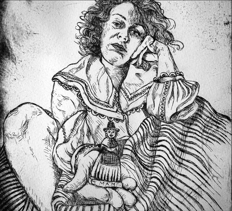 ‘O dan yr wyneb’ is an invitation to wander the quiet corridors of an artist’s mind.