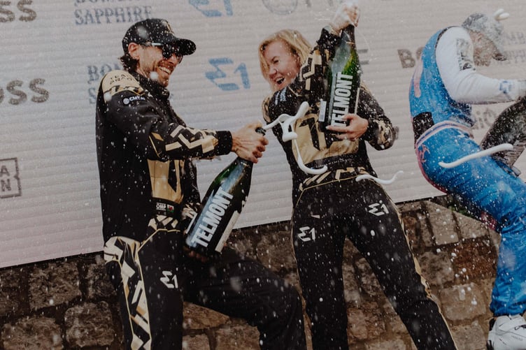 Sam Coleman and Emma Kimlainen celebrate their podium finish (Photo: ShotByBullet)