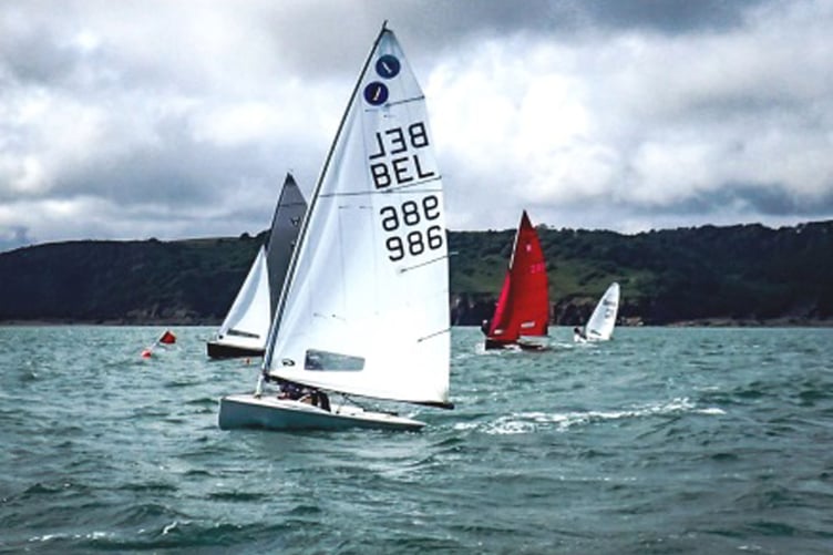 Dingy racing at Tenby Sailing Club