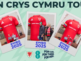 Cymru shirt visits Tenby on tour