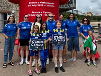 Kilgetty AFC women and girls support Cymru Women’s Euro 2025 Journey