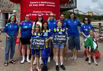Kilgetty AFC women and girls support Cymru Women’s Euro 2025 Journey