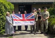 Landmarc raises Armed Forces Week flag at Castlemartin