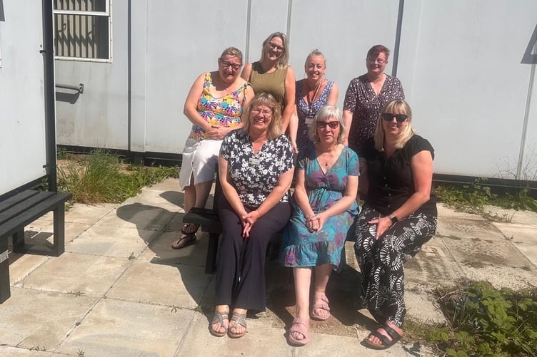 Outdoor furniture has been funded for the Child Health Department at Withybush Hospital