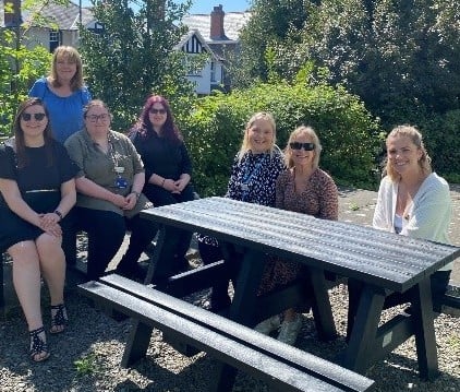 Thanks to generous donations, Hywel Dda Health Charities, the official charity of Hywel Dda University Health Board, has been able to purchase outdoor furniture for staff at the Child Health Departments at Withybush Hospital in Haverfordwest and Bronglais in Aberystwyth.