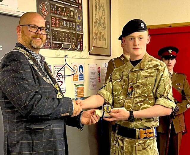 Tenby cadets honoured by Mayor