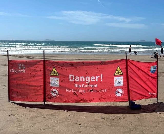 Pembrokeshire RNLI lifeguards rescue 12 in rip currents