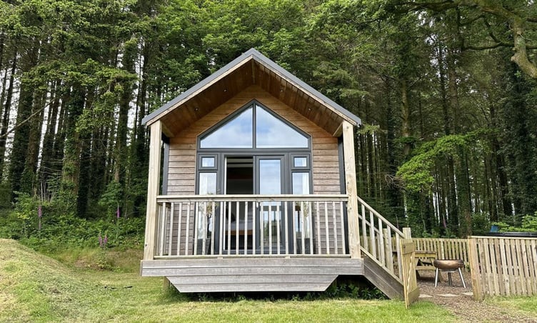 Cabin in The Woods, near Woodcocks House, Carmarthen Road, Kilgetty. Picture: Hayston Developments & Planning Ltd.