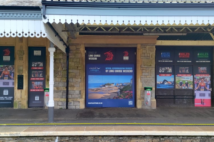 The organisers of Long Course Weekend joined forces with Transport for Wales at the end of last month to rebrand Tenby Train Station, ahead of the sporting triathlon, which John said had helped ‘brighten’ up the place.