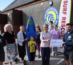 Tenby Surf Lifesaving Club receives £500 boost