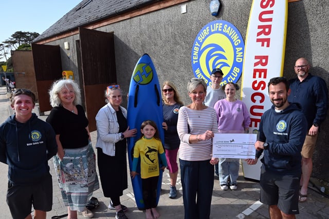Tenby Surf Lifesaving Club receives £500 boost