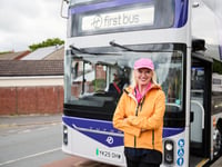 Life begins at bus pass! Anneka Rice in First Bus campaign