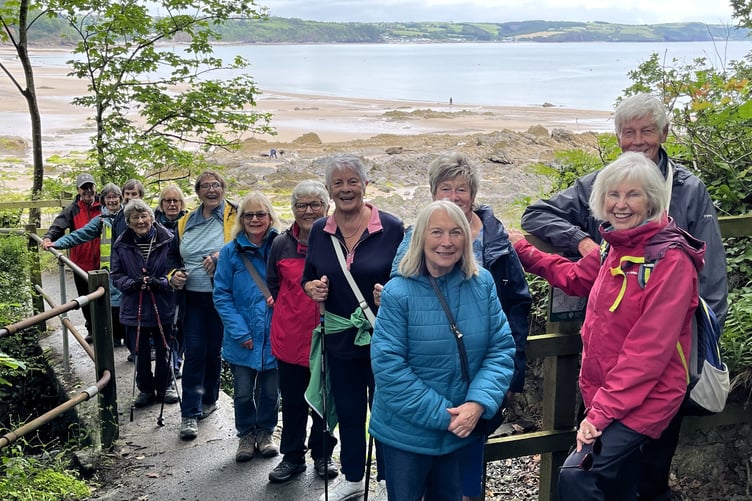 Steadies at the bottom of The Glen, Saundersfoot on June 7.